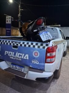 PM recupera motocicleta com registro de roubo e placa clonada em Riacho Frio (PI)